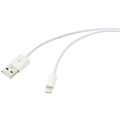 Renkforce RF-5724084 câble Lightning 1 m Blanc