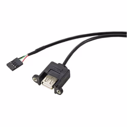 Renkforce RF-5719748, 0,6 m, IDC (4 pin), USB Type A, Femelle, Femelle, Droit