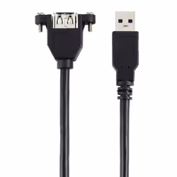Renkforce RF-5720388, 1 m, USB A, USB A, USB 3.2 Gen 1 (3.1 Gen 1), 5 Gbit/s, Noir