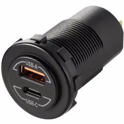 Informations techniques Trou de montage Ø 29.2 mm Informations techniques Connecteur A (connecteur voiture) : USB-A, USB-C® C ...