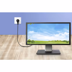 Renkforce RF-5771520 câble électrique Noir 0,75 m Prise d'alimentation type F IEC C13