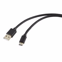 Renkforce RF-5771532 câble USB USB 2.0 1,8 m USB A USB C Noir