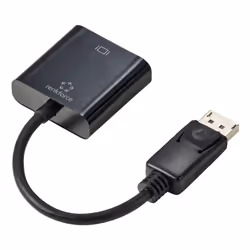 Renkforce RF-5771774 changeur de genre de câble DisplayPort DVI 24+5 pin Noir