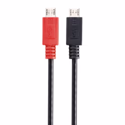 Renkforce RF-5771772, 0,3 m, Micro-USB B, Micro-USB B, USB 2.0, 0,48 Gbit/s, Noir, Rouge