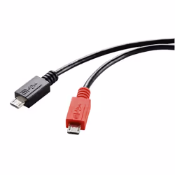 Renkforce RF-5771772 câble USB USB 2.0 0,3 m Micro-USB B Noir, Rouge