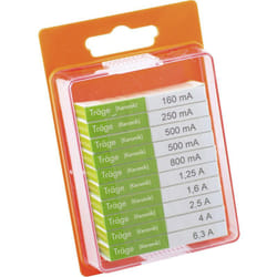 Assortiment de micro-fusibles Eska 122.850 (ø x l) 5 mm x 20 mm temporisé -t- 100 pc(s) S25461