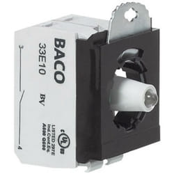 BA333EAGL10 Élément de contact, Élément led avec adaptateur de fixation 1 no (t) vert à rappel 24 v 1 pc(s) D78866 - Baco