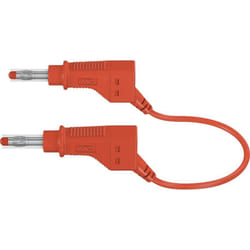 Stäubli XZG425/SIL Cordon de mesure de sécurité Banane mâle 4 mm Banane mâle 4 mm 1.50 m rouge 1 pc(s) Y630971