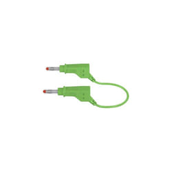 Cordon de mesure de sécurité Stäubli XZG425/SIL [banane mâle 4 mm - banane mâle 4 mm] 1.50 m vert 1 pc(s) 66.9408-15025