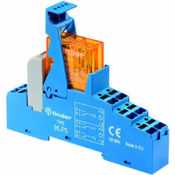 description Relais de couplage pour rail DIN avec connexion Push-In, LED intégrée et antiparasitage CEM. fabricant et numéro  ...