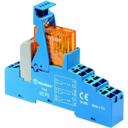 Finder - 48.P5.8.230.0060 Module relais Tension nominale: 230 v/ac Courant de commutation (max.): 8 a 2 inverseurs (rt) 1 pc(s) W908601