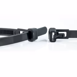 WKK 118227071 serre-câbles Attache de câble détachable Plastique Noir 100 pièce(s) - Vue supplémentaire 2