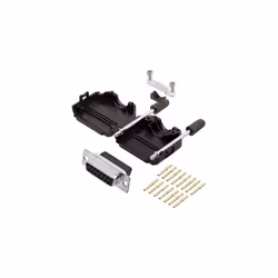ENCITECH DPPK15-BK-DBCS-K 6355-0078-12 D-SUB BUCHSENLEISTEN-SET 180° POLZAHL (NUM): 9 CRIMPEN 1 PC(S)