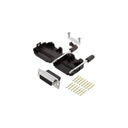 Kit embase sub-d femelle femelle 9 pôles Encitech DPPK15-BK-DBCS-K 6355-0078-12 180 ° à sertir 1 pc(s)