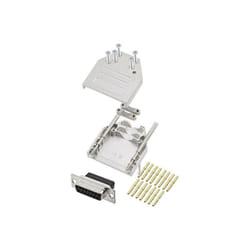 Encitech - kit embase sub-d femelle femelle, droit 15 pôles DTZI15-DBCS-K 6355-0079-12 180 ° à sertir 1 pc(s)