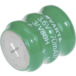 V3/80H Pile bouton rechargeable 80H NiMH 80 mAh 3.6 v 1 pc(s) - Varta