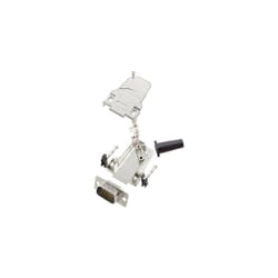 D45ZF09-HDP15-W-K 6355-8064-01 kit embase sub-d mâle 45 ° nombre de pôles (num): 15 fût à souder 1 pc(s) - Encitech