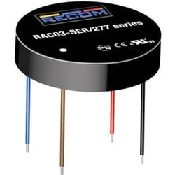 Recom - RAC03-05SER/277 Alimentation ca/cc pour circuits imprimés 5 v 3 w