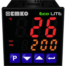Emko - ecoLITE.4.5.1R.0.0 Régulateur de température Pt100, j, k, r, s, t, l -199 à +999 °c Relais 5 a (l x l x h) 90 x 48 x 48 mm Y351022