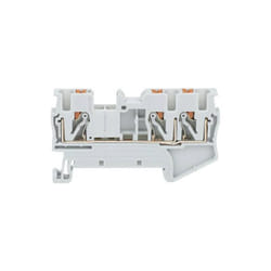 Tru components TC-JPT6-TW Grey Borne de passage 8.2 mm connexion rapide 0.5 mm² 6 mm² gris 1 pc(s) C069982