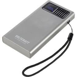 Pb PD20WLCD-10000 Powerbank (batterie supplémentaire) 10000 mAh Fast Charge, Power Delivery 2.0 LiPo gris mét - Voltcraft