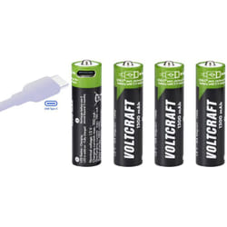 Voltcraft - VC-AA1300USB Batterie usb-c® Li-Ion 1300 mAh 1.5 v 4 pc(s)