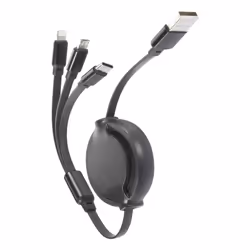 Renkforce RF-5800360 câble USB USB 2.0 1 m USB A USB C/Micro-USB B/Lightning Noir