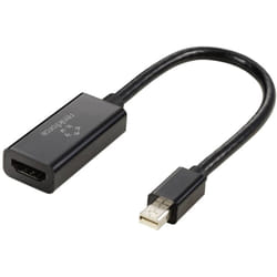 Renkforce - Câble adaptateur Mini-Display Prise femelle hdmi-a 0.16 m noir RF-5947252 contacts dorés Câble DisplayPort