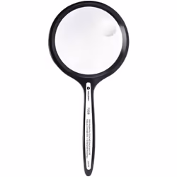 enquête Loupe maniable 6,35 cm (2,5") Grossissement : 2x (4x) Dimensions du produit : 151 x 70 x 12 mm Ce texte a été traduit ...