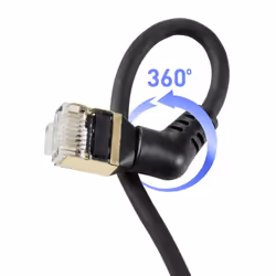 Renkforce RF-6071552 câble de réseau Noir 0,5 m Cat8.2 S/FTP (S-STP)