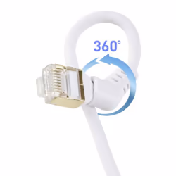 Renkforce RF-6071572 câble de réseau Blanc 1 m Cat8.2 S/FTP (S-STP)