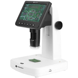 Toolcraft - TO-9076404 Microscope 12,7 cm (5 pouces) lcd avec polariseur 300 x lumière réfléchie, lumière trans
