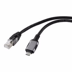 Renkforce RF-6055778, USB-C, RJ45, 1,8 m, Noir