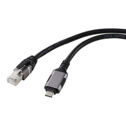 Renkforce RF-6055778 changeur de genre de câble USB-C RJ45 Noir