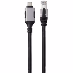 Renkforce RF-6055778 changeur de genre de câble USB-C RJ45 Noir
