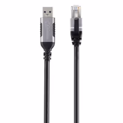 Renkforce RF-6055784 changeur de genre de câble USB-A RJ45 Noir, Gris