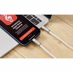 Renkforce RF-6056876 câble USB USB 2.0 1 m USB C Argent, Blanc