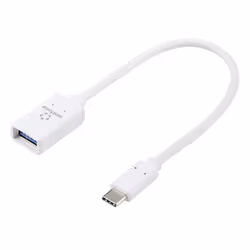 Renkforce RF-6056892, USB-C, USB-A, 0,2 m, Blanc