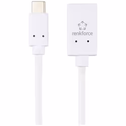 Renkforce RF-6056892 changeur de genre de câble USB-C USB-A Blanc