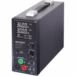 enquête Nbr. de sorties 3 x Sortie 1 (prises de sécurité 4 mm) : 0.8 - 36 V/DC / 0.1 - 3 A. SORTIE 2 (PRISE USB-C ®) : 5 V/DC ...