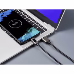 Renkforce RF-6249500 câble USB USB 2.0 0,5 m USB A USB C Noir, Métallique