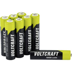 VC-16043045 Pile rechargeable LR3 (aaa) NiMH 1000 mAh 1.2 v 8 pc(s) - Voltcraft