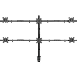 Speaka Professional - SP-MM-1010 x6 Support de table pour écran 43,2 cm (17') - 81,3 cm (32') noir (ral 7001) inclinable + pivotant W196952