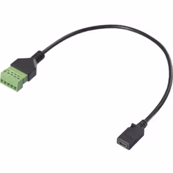 Informations techniques AWG : 26-20 Couleur : noir Domaines d'application : adaptateur USB Forme de câble : rond Longueur de  ...
