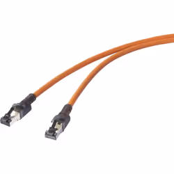 Renkforce RF-6609646, 0,5 m, Cat6a, S/FTP (S-STP), RJ-45/USB-C, RJ-45/USB-C, Orange