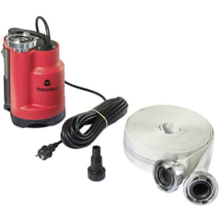 Pompe submersible pour eaux chargées Toolcraft TO-9920238 13000 l/h 9 m Y784183