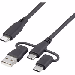 Renkforce RF-6615908, 1,5 m, USB C, USB C, USB 2.0, Noir