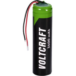 Voltcraft - VC-18650PCM Pile rechargeable spéciale 18650 avec câble lithium 3.6 v 3400 mAh