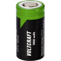 VC-18350 Pile rechargeable spéciale 18350 flat-top lithium 3.7 v 1100 mAh - Voltcraft