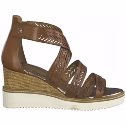 Sandales en Cuir à paillettes - TAMARIS - Bloc - Marron - Femme
